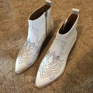 Dolce Vita Studded White Bootie